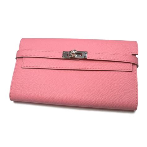 hermes pink wallet price|Hermes kelly long wallet.